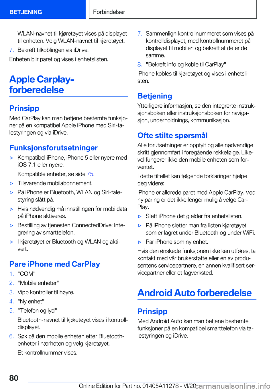 BMW 4 SERIES COUPE 2021  InstruksjonsbØker (in Norwegian) �W�L�A�N�-�n�a�v�n�e�t��t�i�l��k�j�