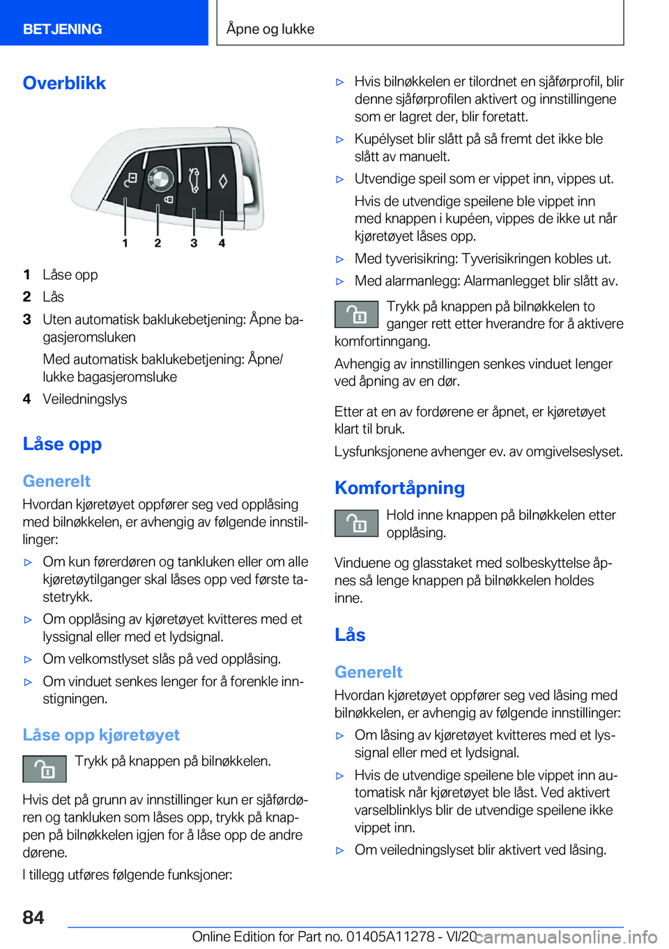 BMW 4 SERIES COUPE 2021  InstruksjonsbØker (in Norwegian) �O�v�e�r�b�l�i�k�k�1�L�å�s�e��o�p�p�2�L�å�s�3�U�t�e�n��a�u�t�o�m�a�t�i�s�k��b�a�k�l�u�k�e�b�e�t�j�e�n�i�n�g�:��