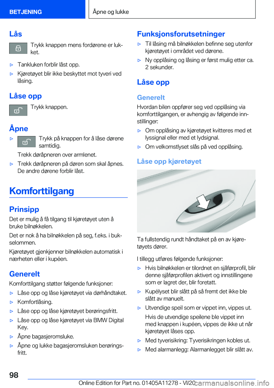 BMW 4 SERIES COUPE 2021  InstruksjonsbØker (in Norwegian) �L�å�s�T�r�y�k�k��k�n�a�p�p�e�n��m�e�n�s��f�o�r�d�