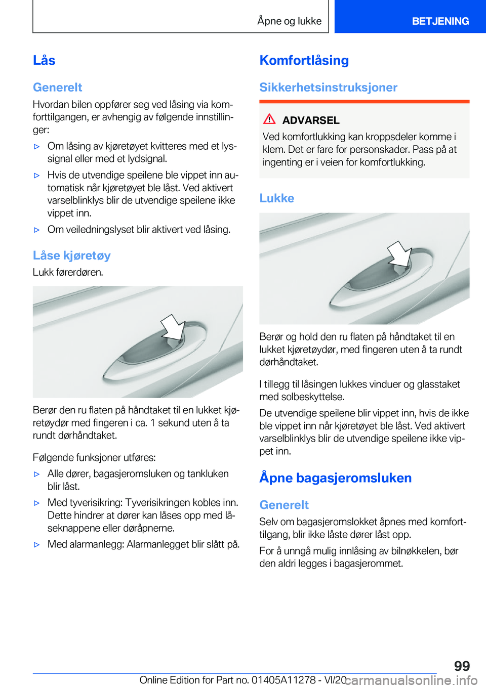 BMW 4 SERIES COUPE 2021  InstruksjonsbØker (in Norwegian) �L�å�s
�G�e�n�e�r�e�l�t
�H�v�o�r�d�a�n��b�i�l�e�n��o�p�p�f�