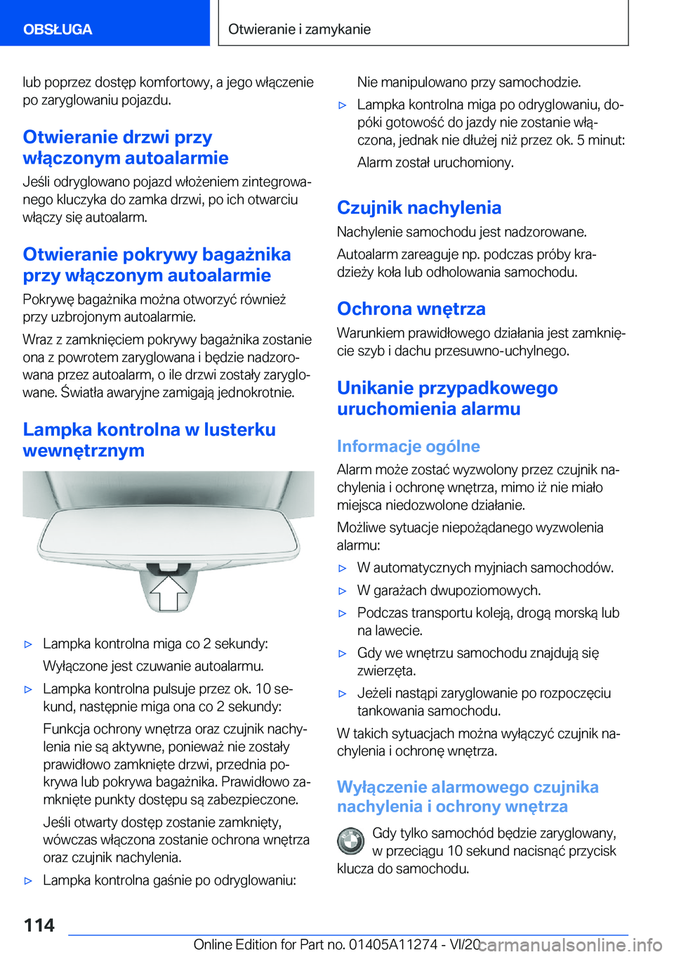 BMW 4 SERIES COUPE 2021  Instrukcja obsługi (in Polish) �l�u�b��p�o�p�r�z�e�z��d�o�s�t�