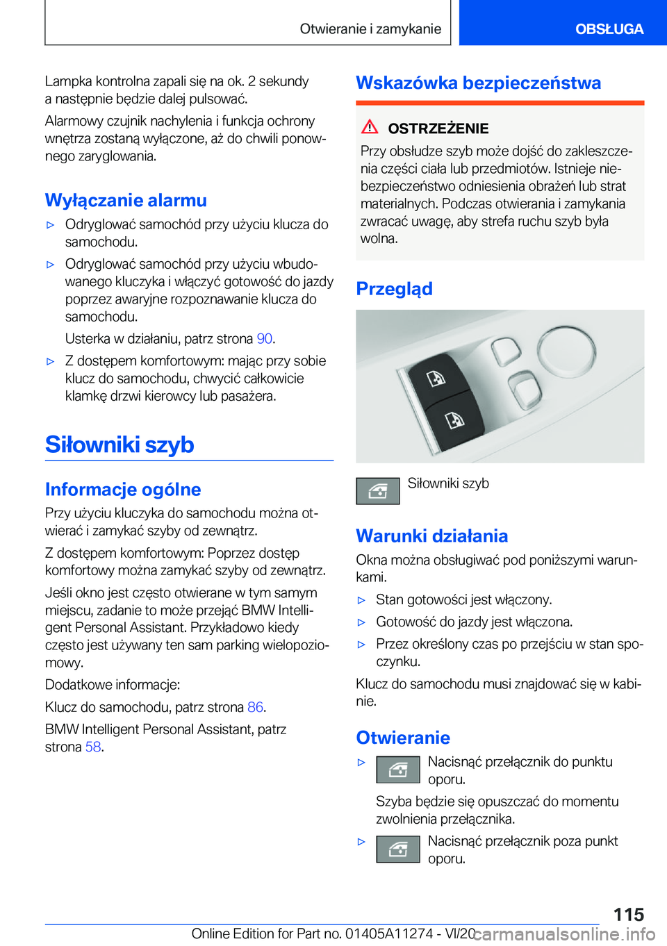 BMW 4 SERIES COUPE 2021  Instrukcja obsługi (in Polish) �L�a�m�p�k�a��k�o�n�t�r�o�l�n�a��z�a�p�a�l�i��s�i�