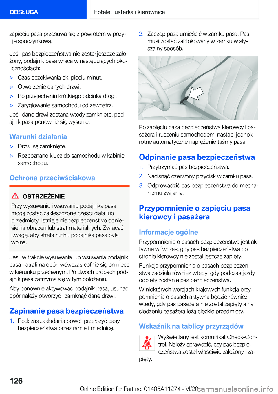 BMW 4 SERIES COUPE 2021  Instrukcja obsługi (in Polish) �z�a�p�i�