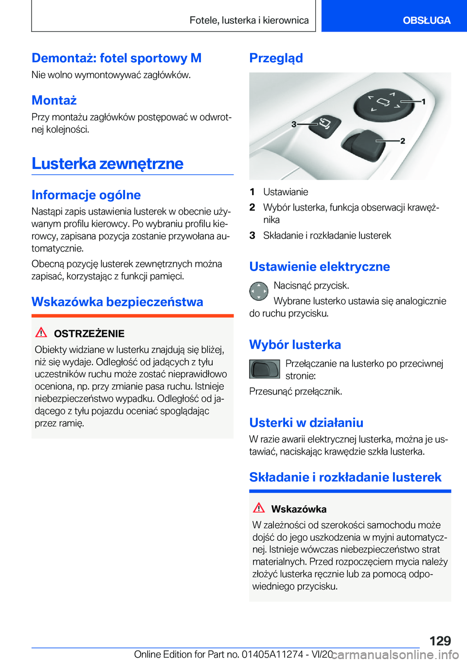 BMW 4 SERIES COUPE 2021  Instrukcja obsługi (in Polish) �D�e�m�o�n�t�a9�:��f�o�t�e�l��s�p�o�r�t�o�w�y��M�N�i�e��w�o�l�n�o��w�y�m�o�n�t�o�w�y�w�a�