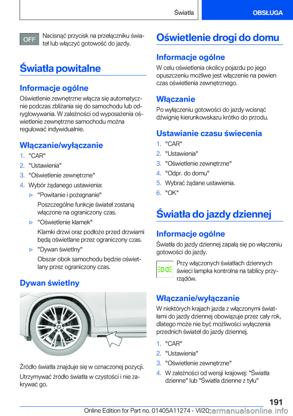 BMW 4 SERIES COUPE 2021  Instrukcja obsługi (in Polish) �N�a�c�i�s�n�