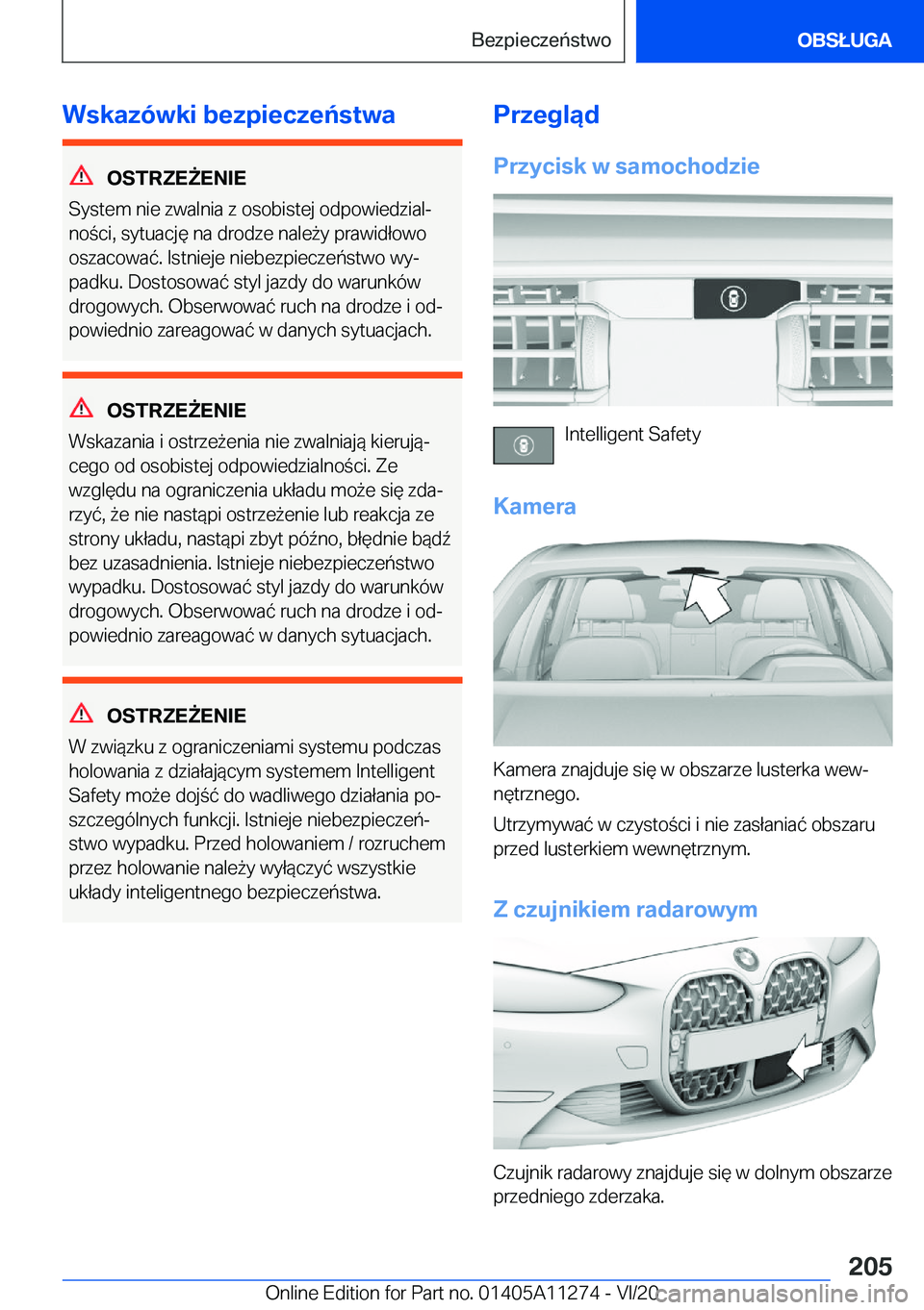 BMW 4 SERIES COUPE 2021  Instrukcja obsługi (in Polish) �W�s�k�a�z�
