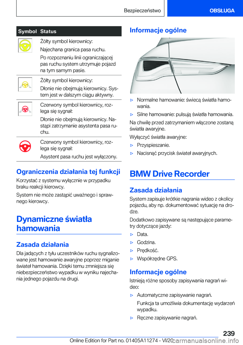 BMW 4 SERIES COUPE 2021  Instrukcja obsługi (in Polish) �S�y�m�b�o�l�S�t�a�t�u�s8�