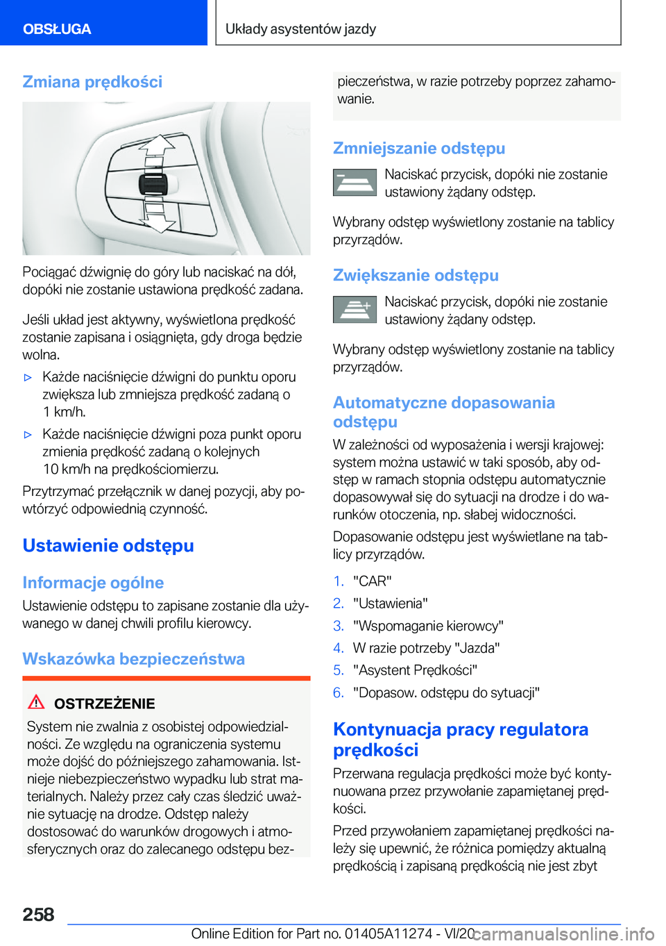 BMW 4 SERIES COUPE 2021  Instrukcja obsługi (in Polish) �Z�m�i�a�n�a��p�r�