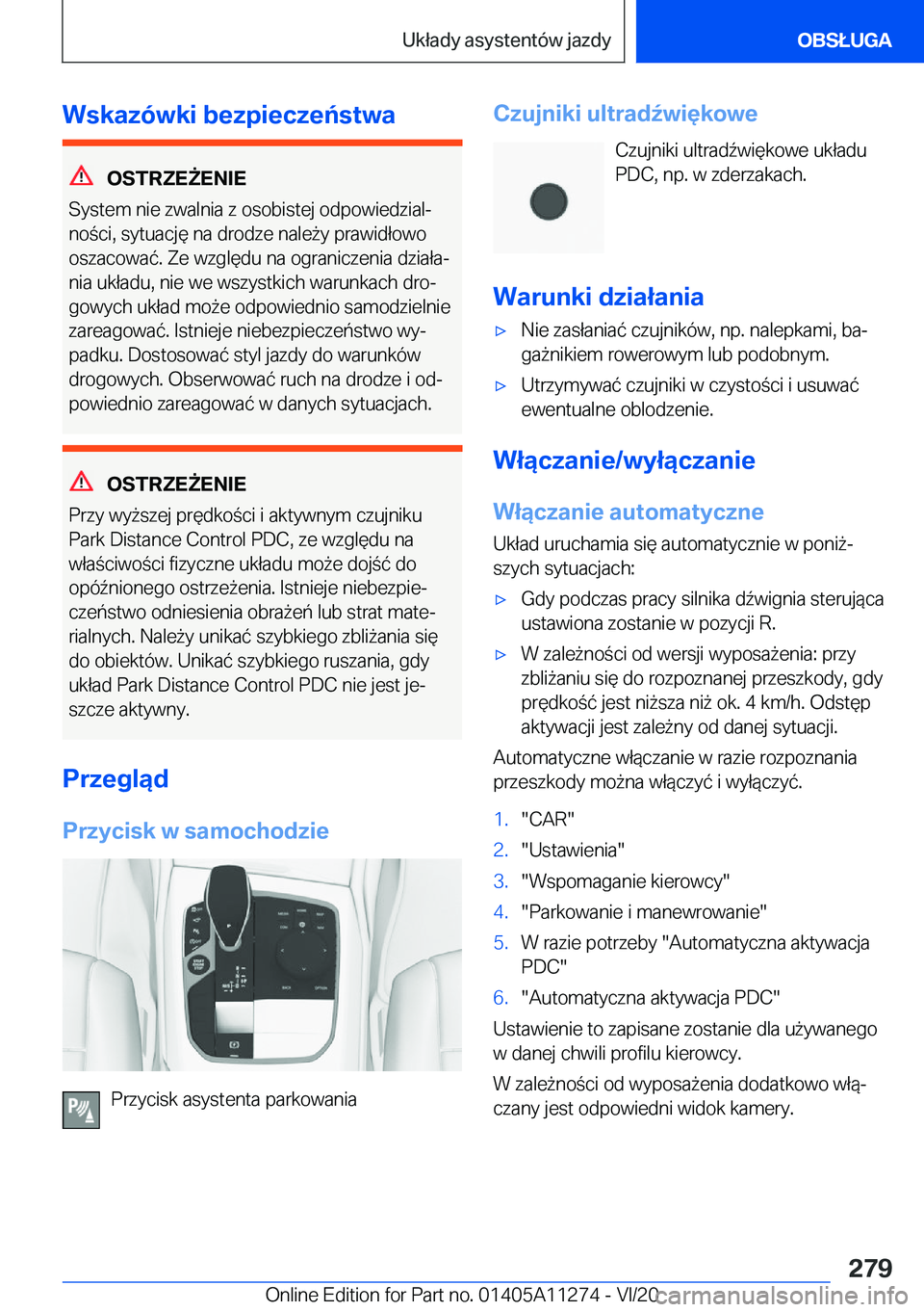 BMW 4 SERIES COUPE 2021  Instrukcja obsługi (in Polish) �W�s�k�a�z�