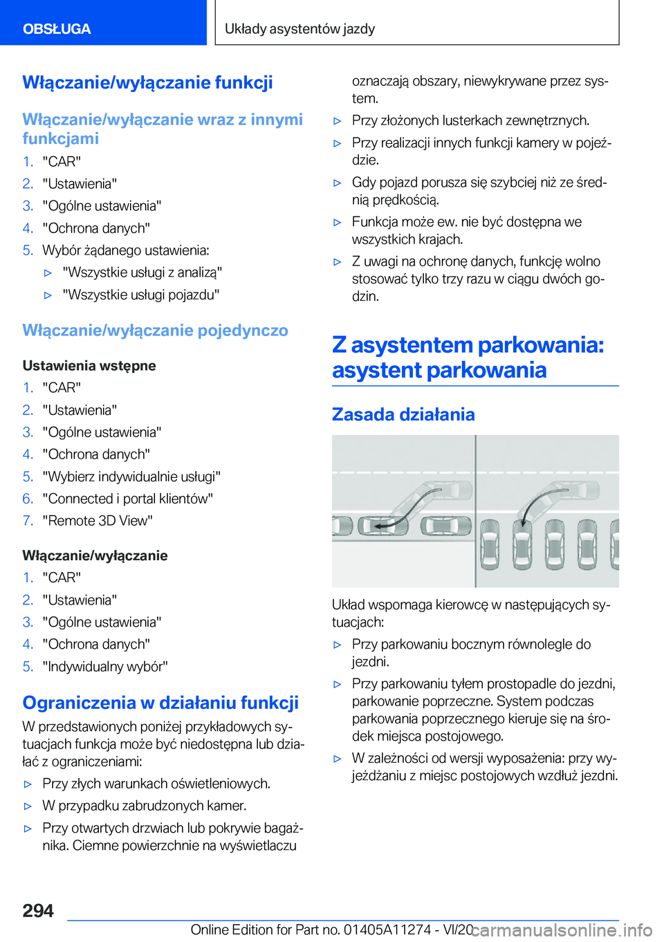 BMW 4 SERIES COUPE 2021  Instrukcja obsługi (in Polish) �W�ł�ą�c�z�a�n�i�e�/�w�y�ł�ą�c�z�a�n�i�e��f�u�n�k�c�j�i�W�ł�ą�c�z�a�n�i�e�/�w�y�ł�ą�c�z�a�n�i�e��w�r�a�z��z��i�n�n�y�m�i
�f�u�n�k�c�j�a�m�i�1�.��C�A�R��2�.��U�s�t�a�w�i�e�n�i�a��3�.��