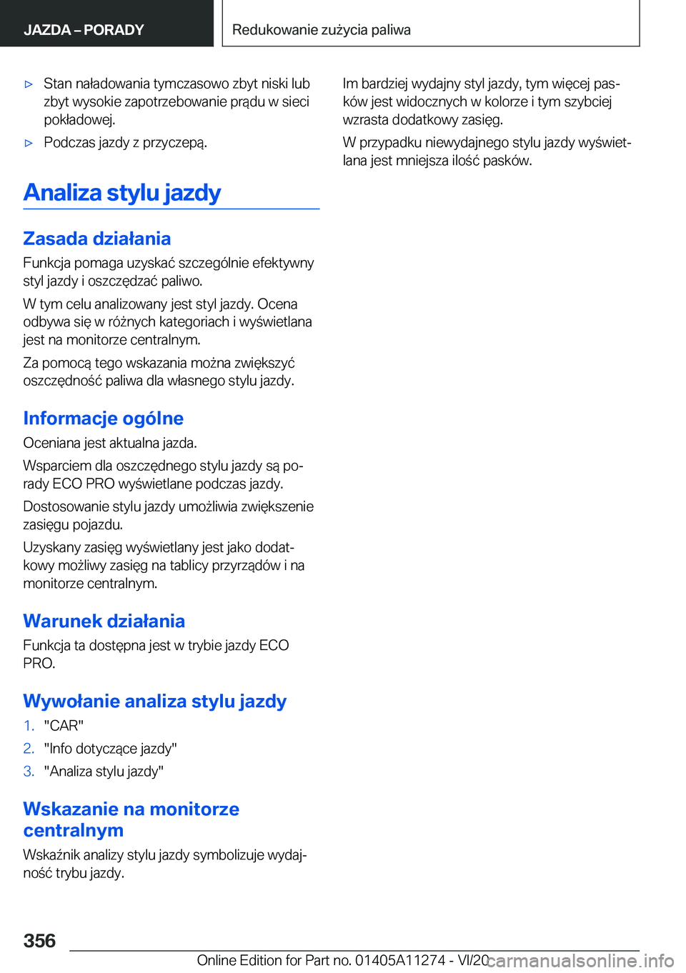 BMW 4 SERIES COUPE 2021  Instrukcja obsługi (in Polish) 'x�S�t�a�n��n�a�ł�a�d�o�w�a�n�i�a��t�y�m�c�z�a�s�o�w�o��z�b�y�t��n�i�s�k�i��l�u�b�z�b�y�t��w�y�s�o�k�i�e��z�a�p�o�t�r�z�e�b�o�w�a�n�i�e��p�r�