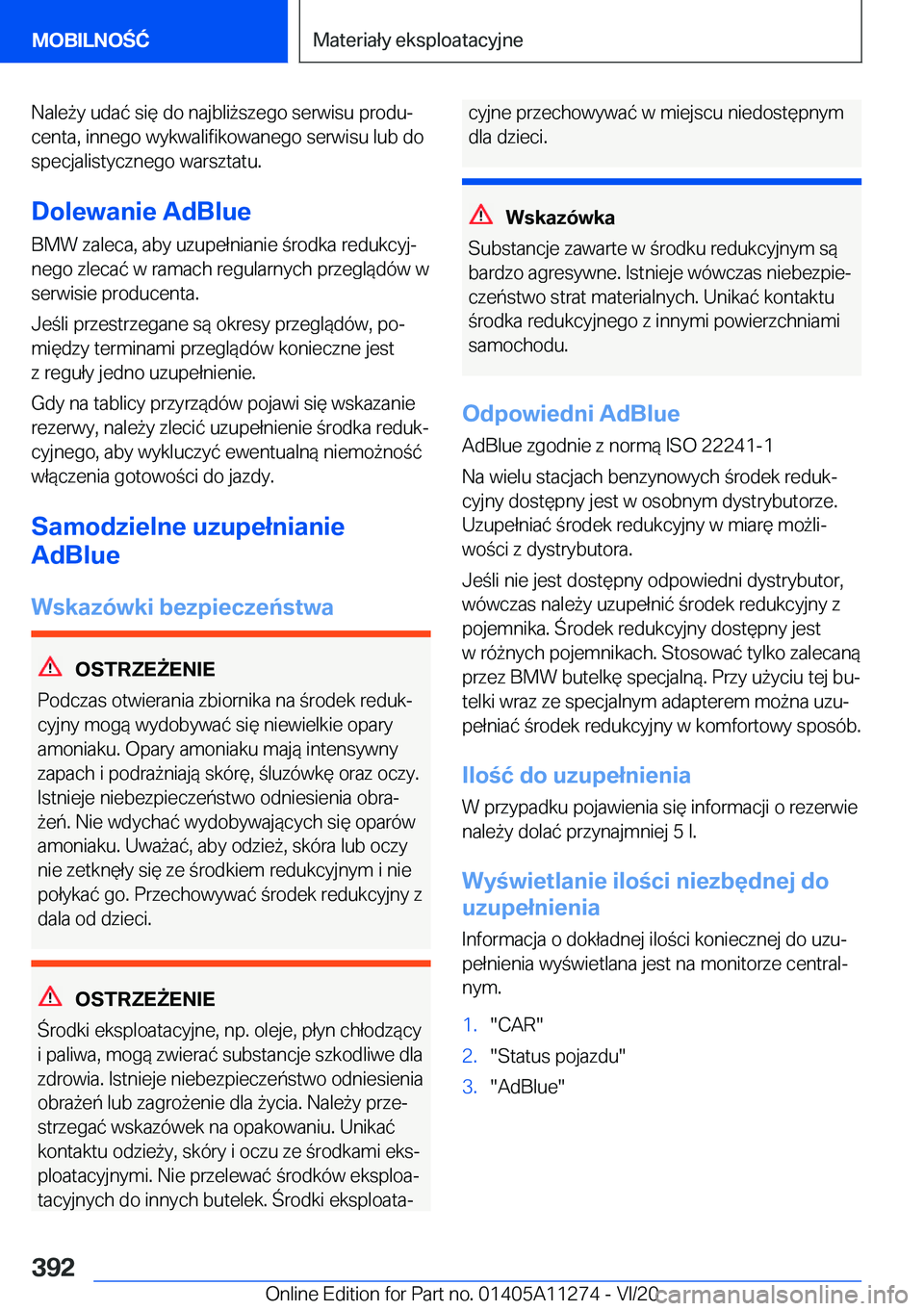 BMW 4 SERIES COUPE 2021  Instrukcja obsługi (in Polish) �N�a�l�e9�y��u�d�a�