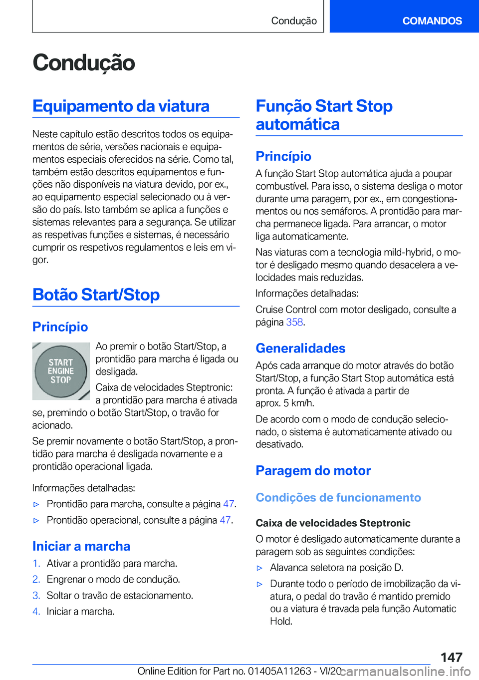 BMW 4 SERIES COUPE 2021  Manual do condutor (in Portuguese) �C�o�n�d�u�