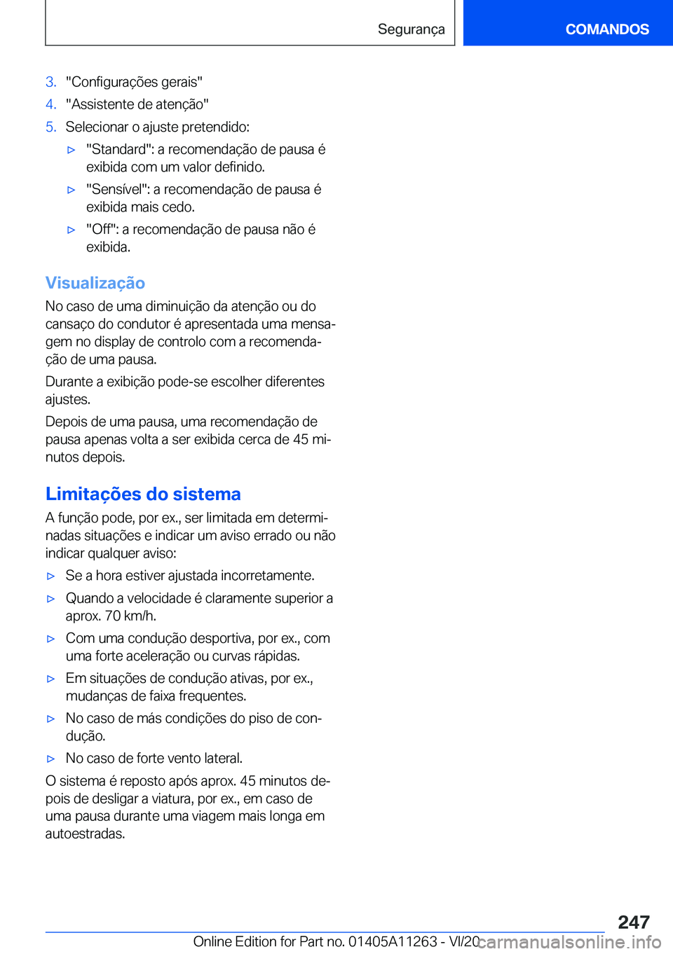 BMW 4 SERIES COUPE 2021  Manual do condutor (in Portuguese) �3�.��C�o�n�f�i�g�u�r�a�