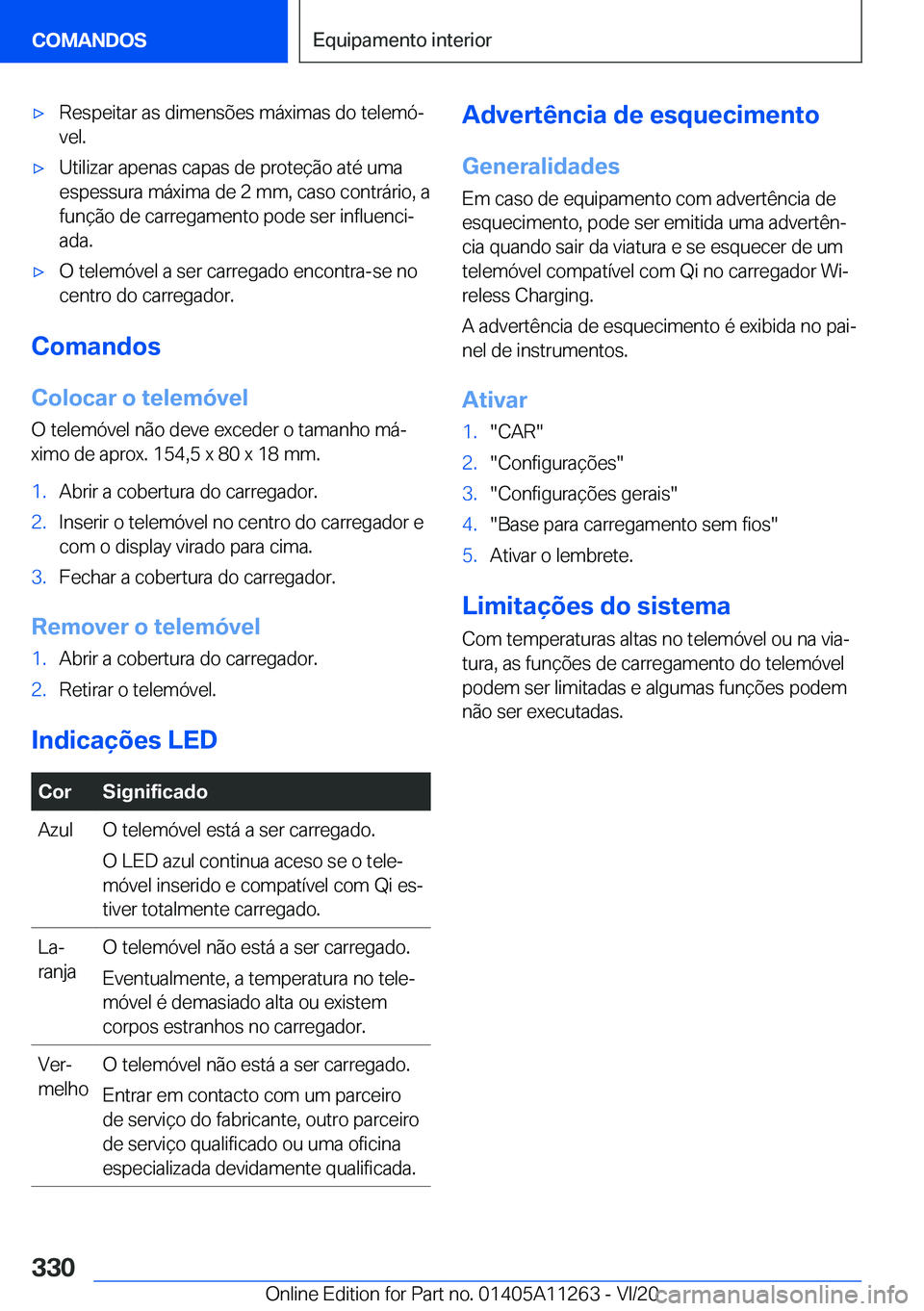 BMW 4 SERIES COUPE 2021  Manual do condutor (in Portuguese) 'x�R�e�s�p�e�i�t�a�r��a�s��d�i�m�e�n�s�õ�e�s��m�á�x�i�m�a�s��d�o��t�e�l�e�m�óª
�v�e�l�.'x�U�t�i�l�i�z�a�r��a�p�e�n�a�s��c�a�p�a�s��d�e��p�r�o�t�e�