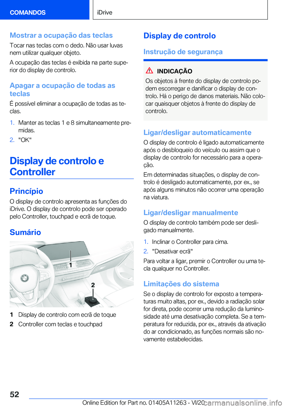 BMW 4 SERIES COUPE 2021  Manual do condutor (in Portuguese) �M�o�s�t�r�a�r��a��o�c�u�p�a�