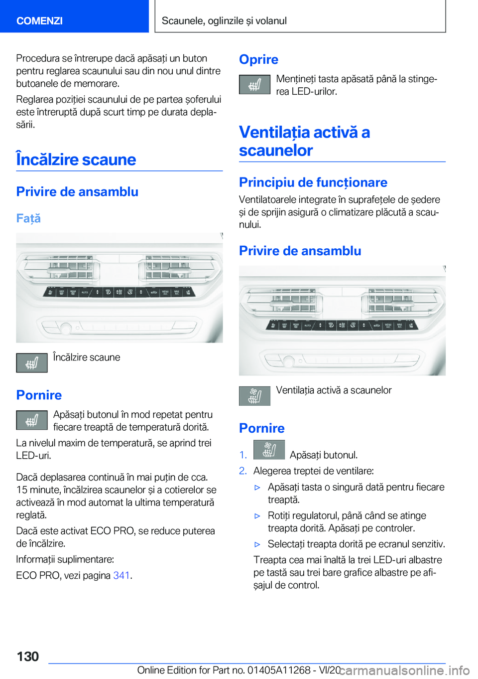 BMW 4 SERIES COUPE 2021  Ghiduri De Utilizare (in Romanian) �P�r�o�c�e�d�u�r�a��s�e��