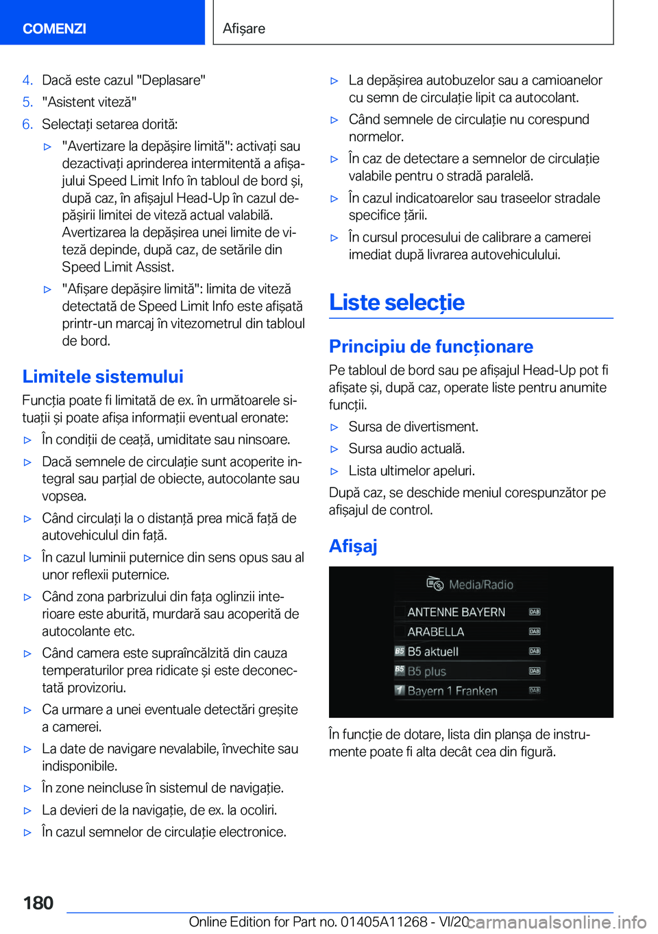 BMW 4 SERIES COUPE 2021  Ghiduri De Utilizare (in Romanian) �4�.�D�a�c�ă��e�s�t�e��c�a�z�u�l���D�e�p�l�a�s�a�r�e��5�.��A�s�i�s�t�e�n�t��v�i�t�e�z�ă��6�.�S�e�l�e�c�t�a*�i��s�e�t�a�r�e�a��d�o�r�i�t�ă�:'x��A�v�e�r�t�i�z�a�r�e��l�a��d�e�p�ă&