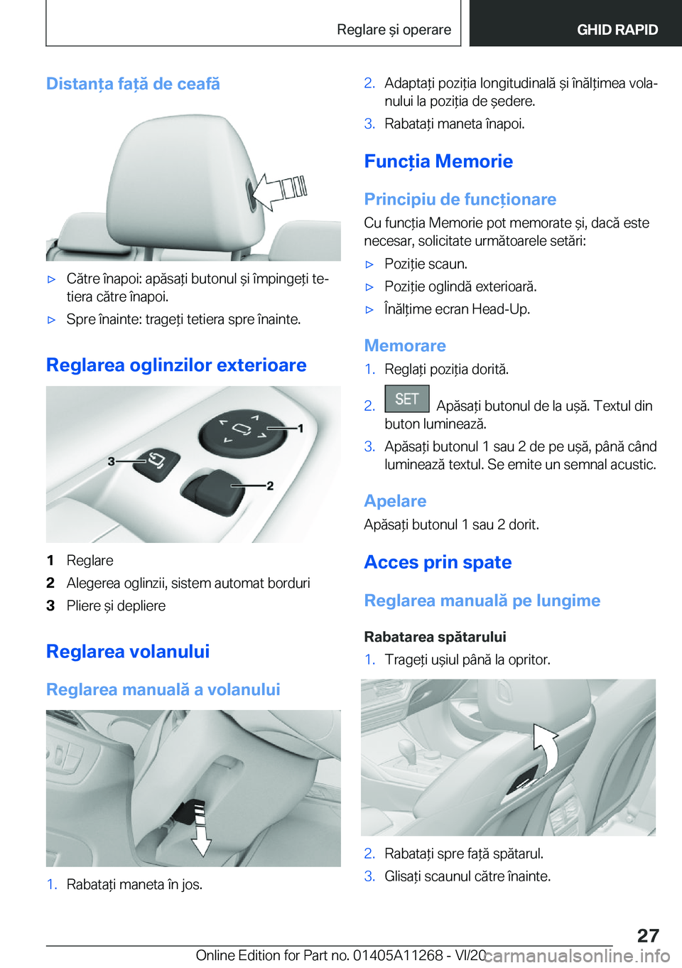 BMW 4 SERIES COUPE 2021  Ghiduri De Utilizare (in Romanian) �D�i�s�t�a�n�a��f�a�