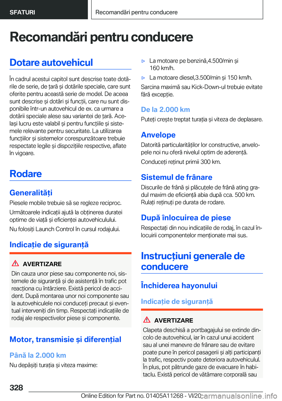 BMW 4 SERIES COUPE 2021  Ghiduri De Utilizare (in Romanian) �R�e�c�o�m�a�n�d�