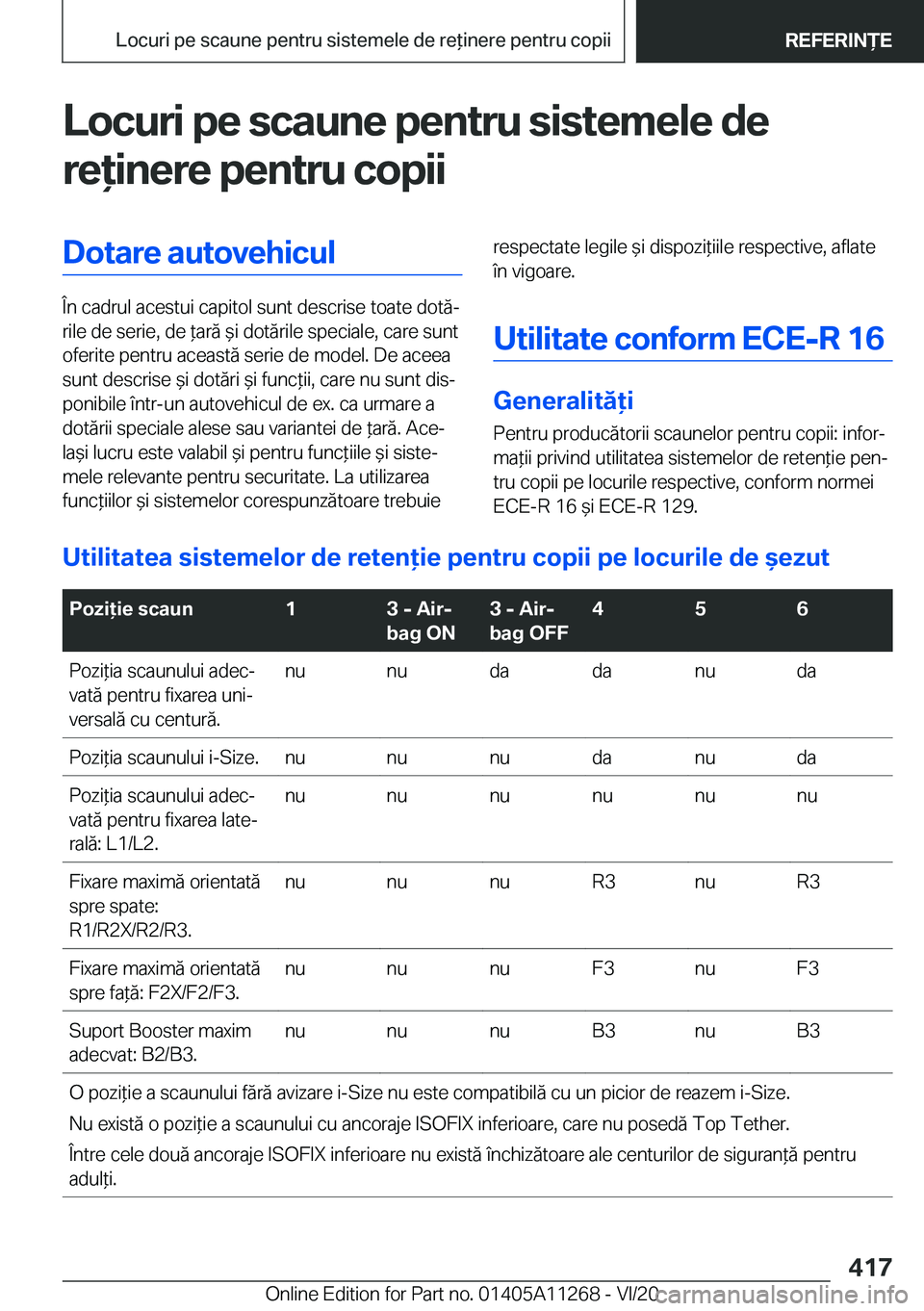 BMW 4 SERIES COUPE 2021  Ghiduri De Utilizare (in Romanian) �L�o�c�u�r�i��p�e��s�c�a�u�n�e��p�e�n�t�r�u��s�i�s�t�e�m�e�l�e��d�e
�r�e�i�n�e�r�e��p�e�n�t�r�u��c�o�p�i�i�D�o�t�a�r�e��a�u�t�o�v�e�h�i�c�u�l
�