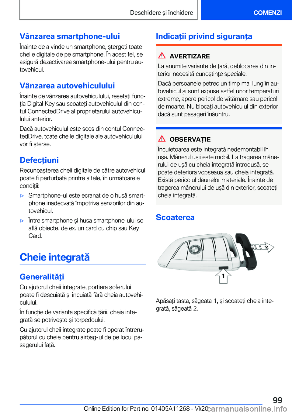 BMW 4 SERIES COUPE 2021  Ghiduri De Utilizare (in Romanian) �V�