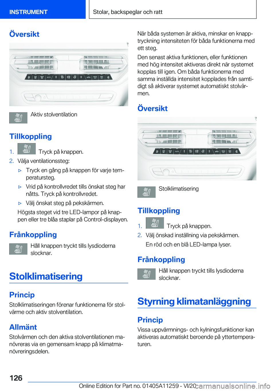 BMW 4 SERIES COUPE 2021  InstruktionsbÖcker (in Swedish) �