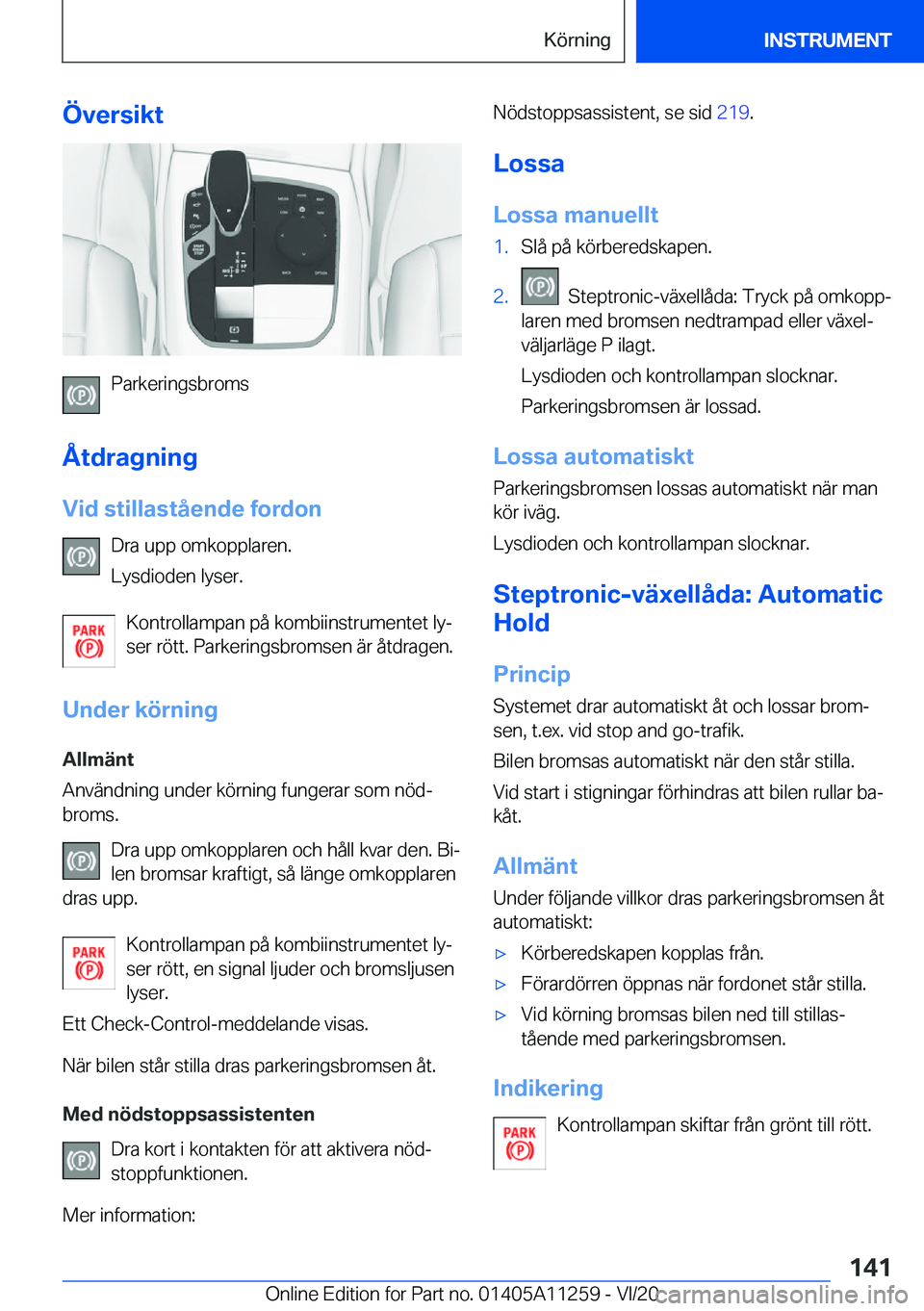BMW 4 SERIES COUPE 2021  InstruktionsbÖcker (in Swedish) �