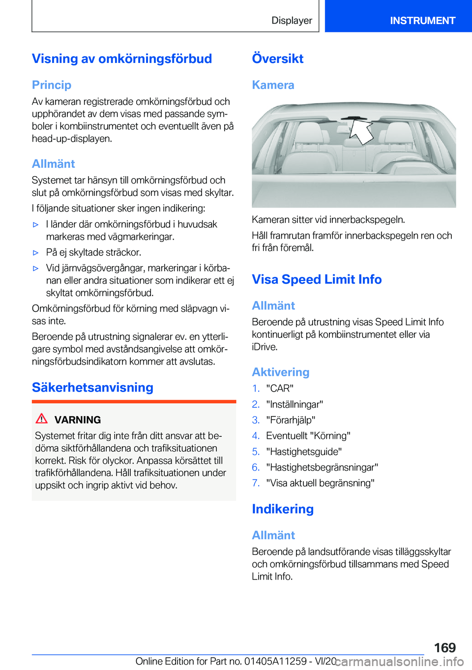BMW 4 SERIES COUPE 2021  InstruktionsbÖcker (in Swedish) �V�i�s�n�i�n�g��a�v��o�m�k�