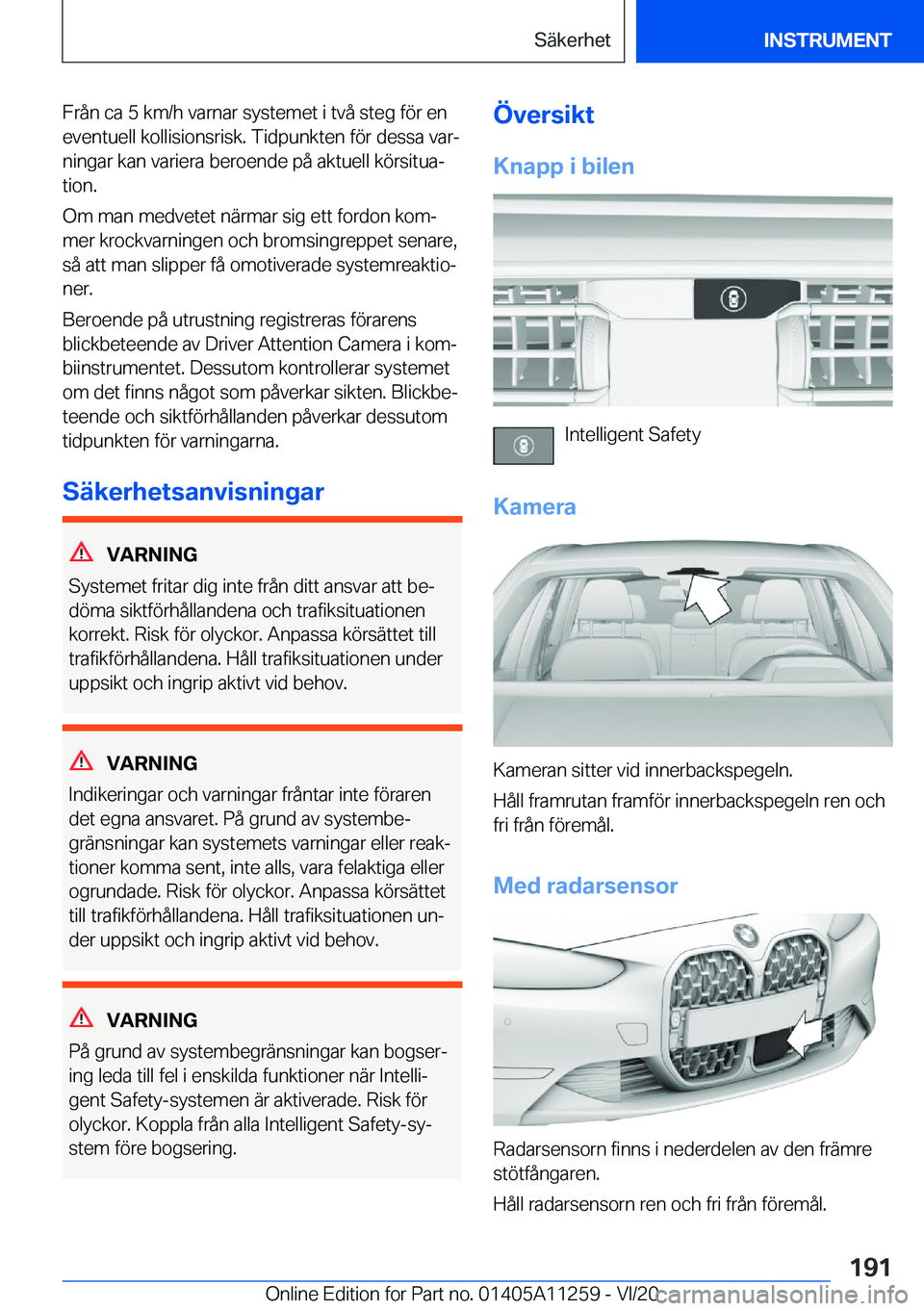 BMW 4 SERIES COUPE 2021  InstruktionsbÖcker (in Swedish) �F�r�å�n��c�a��5��k�m�/�h��v�a�r�n�a�r��s�y�s�t�e�m�e�t��i��t�v�å��s�t�e�g��f�