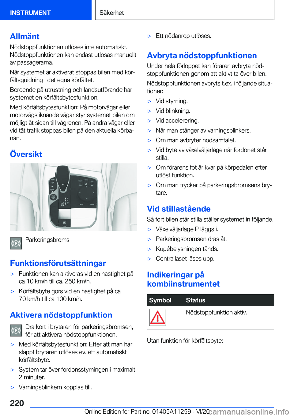 BMW 4 SERIES COUPE 2021  InstruktionsbÖcker (in Swedish) �A�l�l�m�ä�n�t
�N�