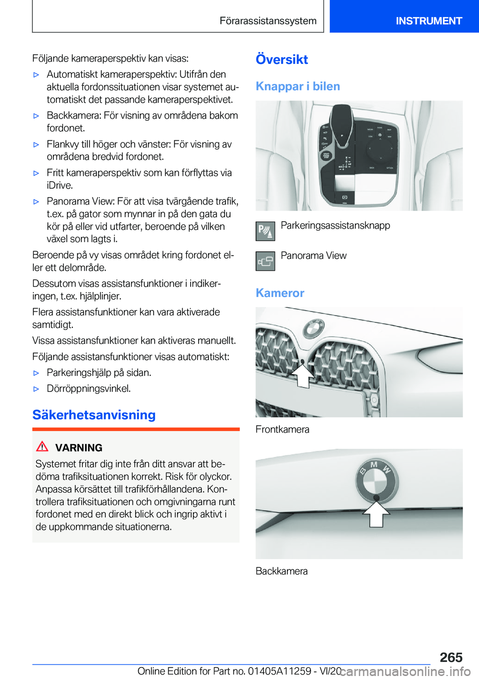 BMW 4 SERIES COUPE 2021  InstruktionsbÖcker (in Swedish) �F�