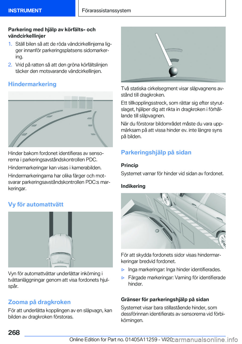 BMW 4 SERIES COUPE 2021  InstruktionsbÖcker (in Swedish) �P�a�r�k�e�r�i�n�g��m�e�d��h�j�ä�l�p��a�v��k�