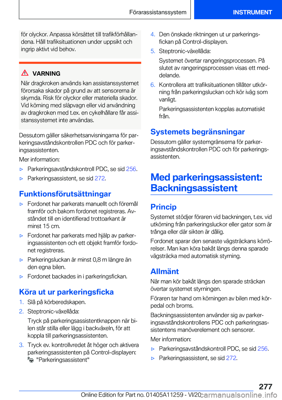 BMW 4 SERIES COUPE 2021  InstruktionsbÖcker (in Swedish) �f�