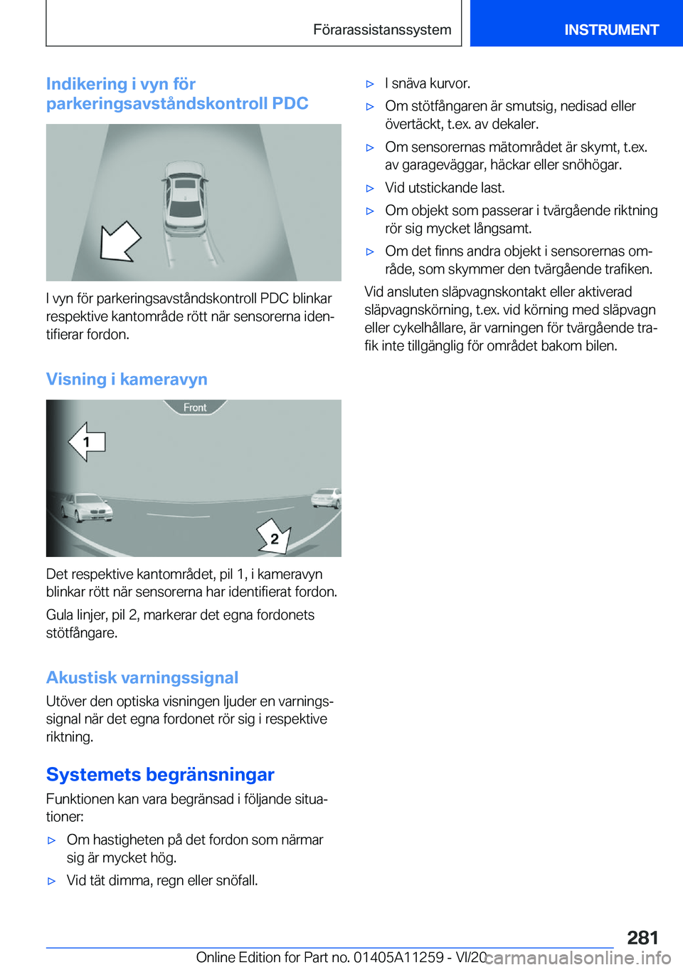 BMW 4 SERIES COUPE 2021  InstruktionsbÖcker (in Swedish) �I�n�d�i�k�e�r�i�n�g��i��v�y�n��f�