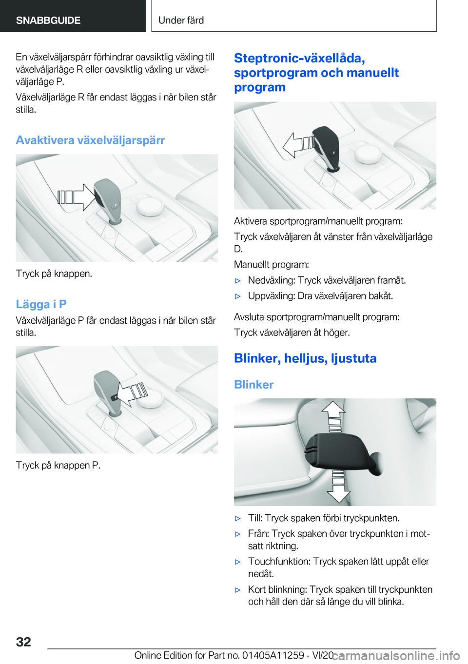 BMW 4 SERIES COUPE 2021  InstruktionsbÖcker (in Swedish) �E�n��v�ä�x�e�l�v�ä�l�j�a�r�s�p�ä�r�r��f�