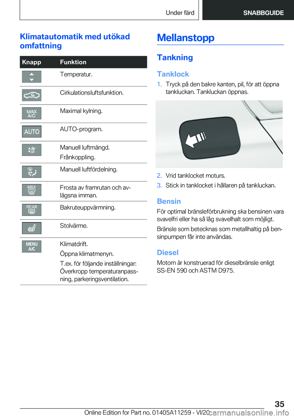 BMW 4 SERIES COUPE 2021  InstruktionsbÖcker (in Swedish) �K�l�i�m�a�t�a�u�t�o�m�a�t�i�k��m�e�d��u�t�