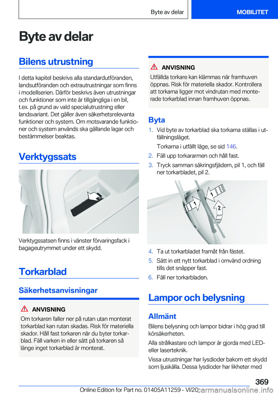 BMW 4 SERIES COUPE 2021  InstruktionsbÖcker (in Swedish) �B�y�t�e��a�v��d�e�l�a�r�B�i�l�e�n�s��u�t�r�u�s�t�n�i�n�g
�I��d�e�t�t�a��k�a�p�i�t�e�l��b�e�s�k�r�i�v�s��a�l�l�a��s�t�a�n�d�a�r�d�u�t�f�