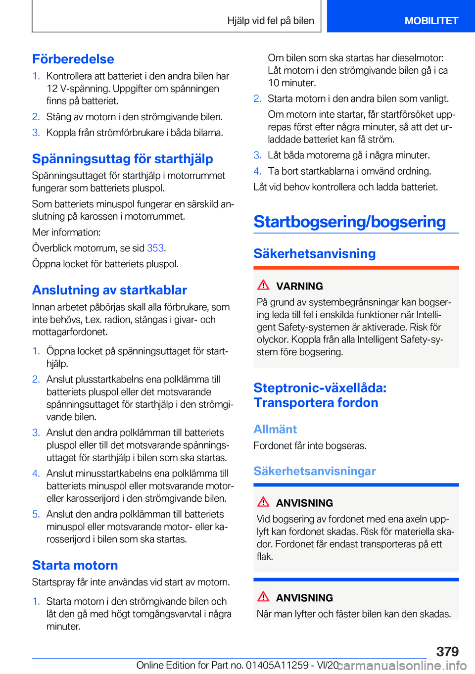BMW 4 SERIES COUPE 2021  InstruktionsbÖcker (in Swedish) �F�