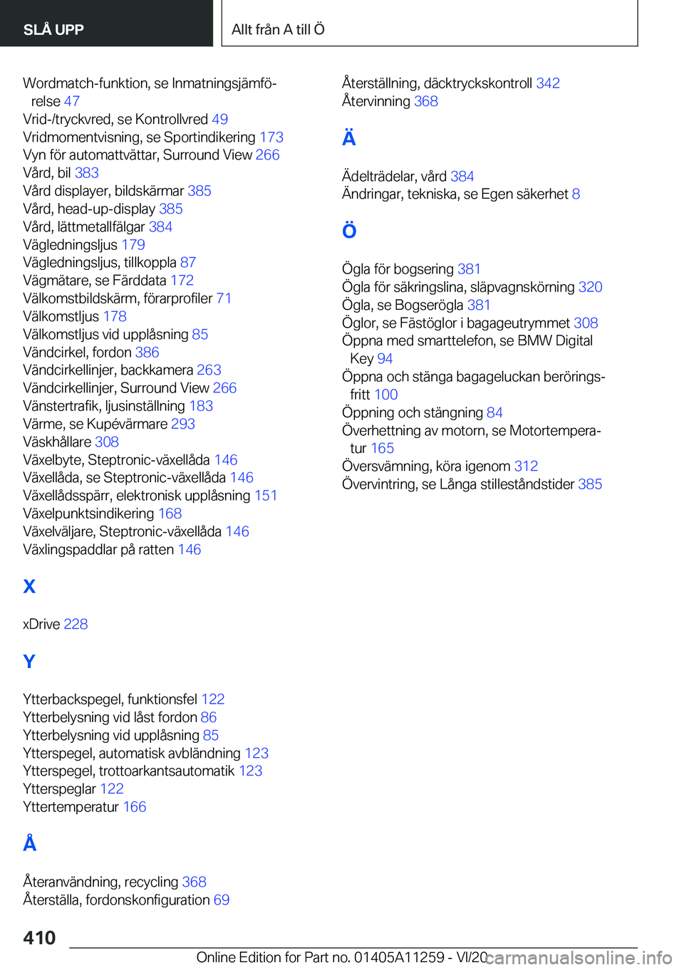 BMW 4 SERIES COUPE 2021  InstruktionsbÖcker (in Swedish) �W�o�r�d�m�a�t�c�h�-�f�u�n�k�t�i�o�n�,��s�e��I�n�m�a�t�n�i�n�g�s�j�ä�m�f�