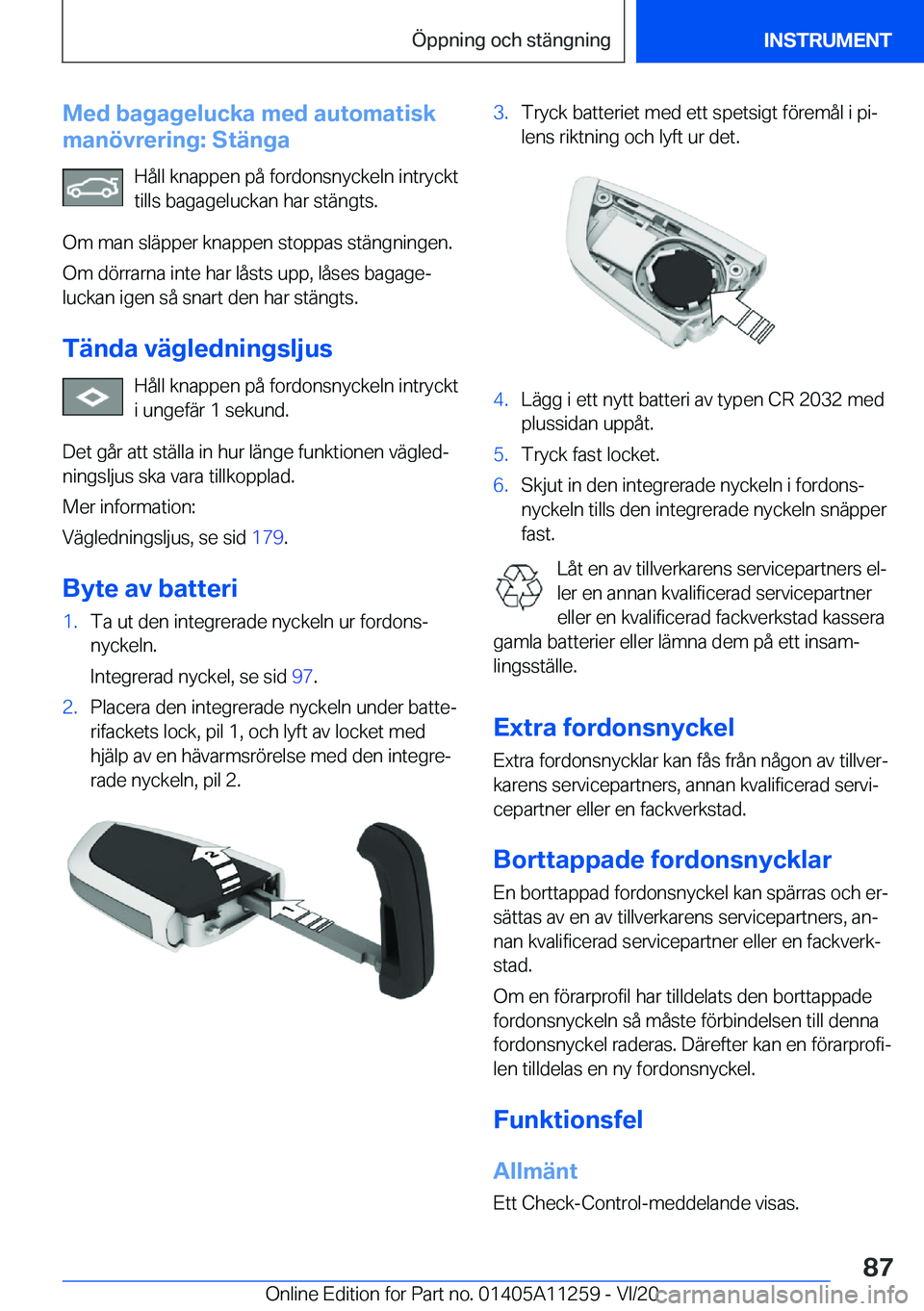 BMW 4 SERIES COUPE 2021  InstruktionsbÖcker (in Swedish) �M�e�d��b�a�g�a�g�e�l�u�c�k�a��m�e�d��a�u�t�o�m�a�t�i�s�k
�m�a�n�