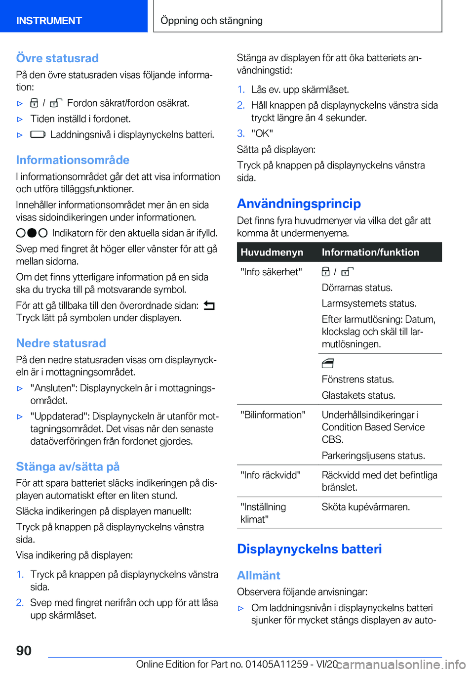 BMW 4 SERIES COUPE 2021  InstruktionsbÖcker (in Swedish) �