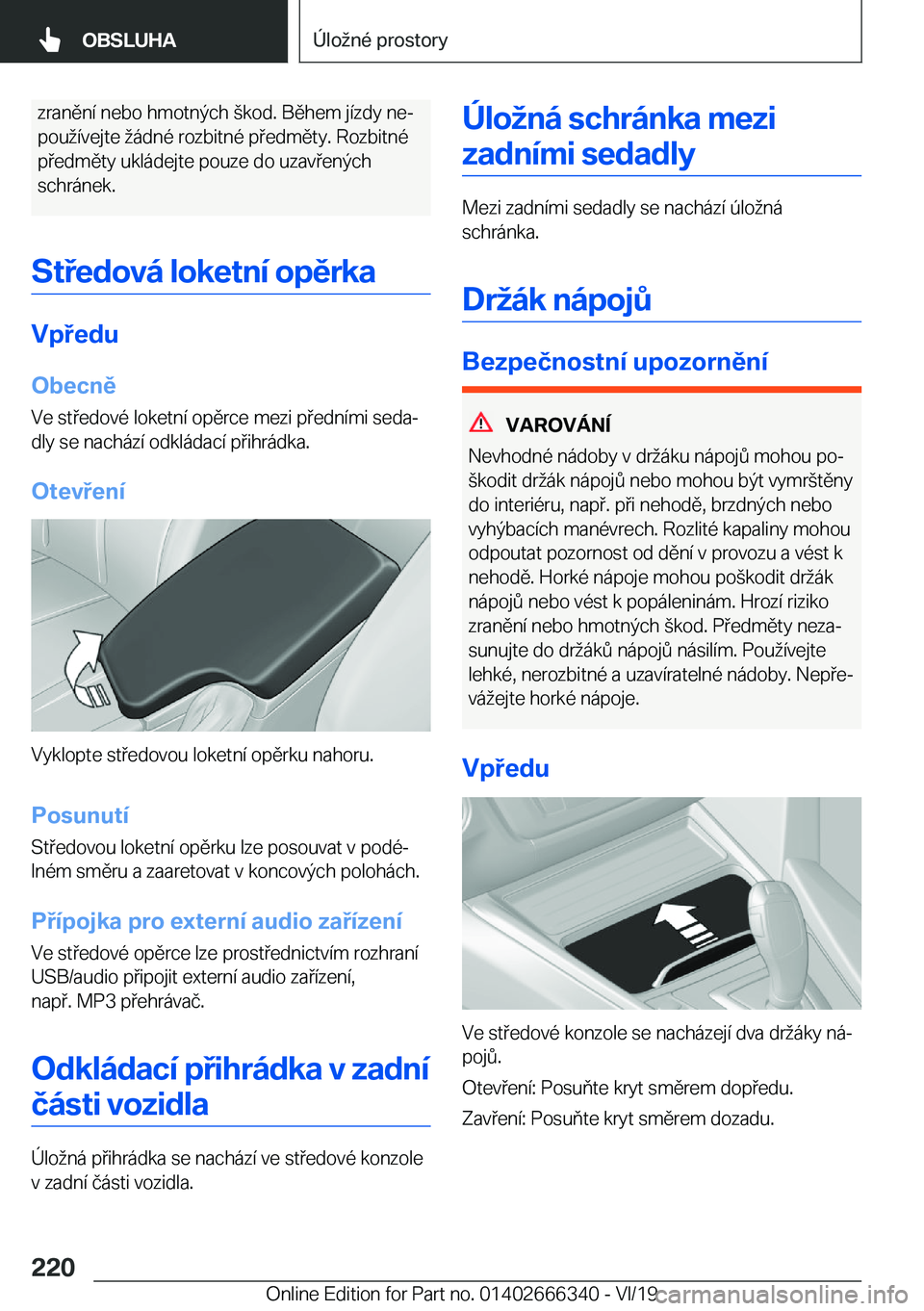 BMW 4 SERIES COUPE 2020  Návod na použití (in Czech) �z�r�a�n�