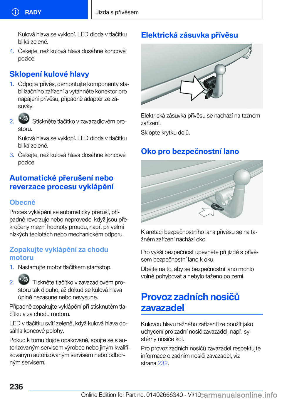 BMW 4 SERIES COUPE 2020  Návod na použití (in Czech) �K�u�l�o�v�