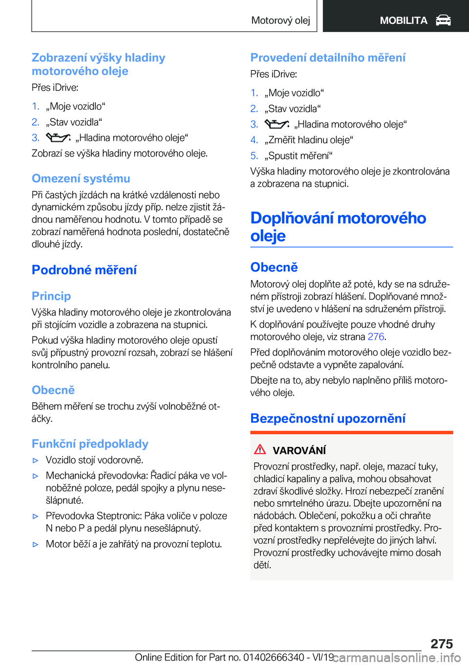 BMW 4 SERIES COUPE 2020  Návod na použití (in Czech) �Z�o�b�r�a�z�e�n�