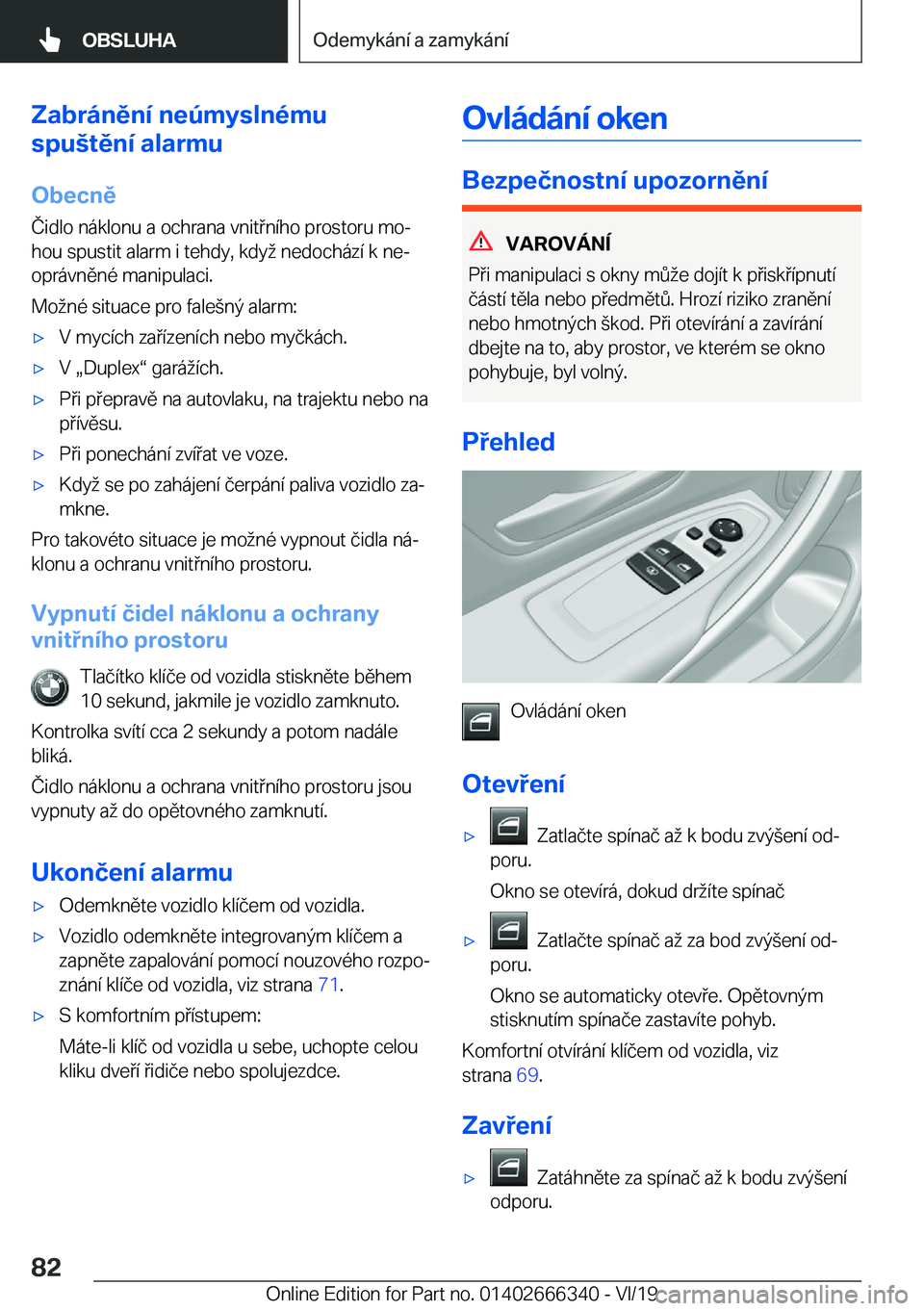 BMW 4 SERIES COUPE 2020  Návod na použití (in Czech) �Z�a�b�r�