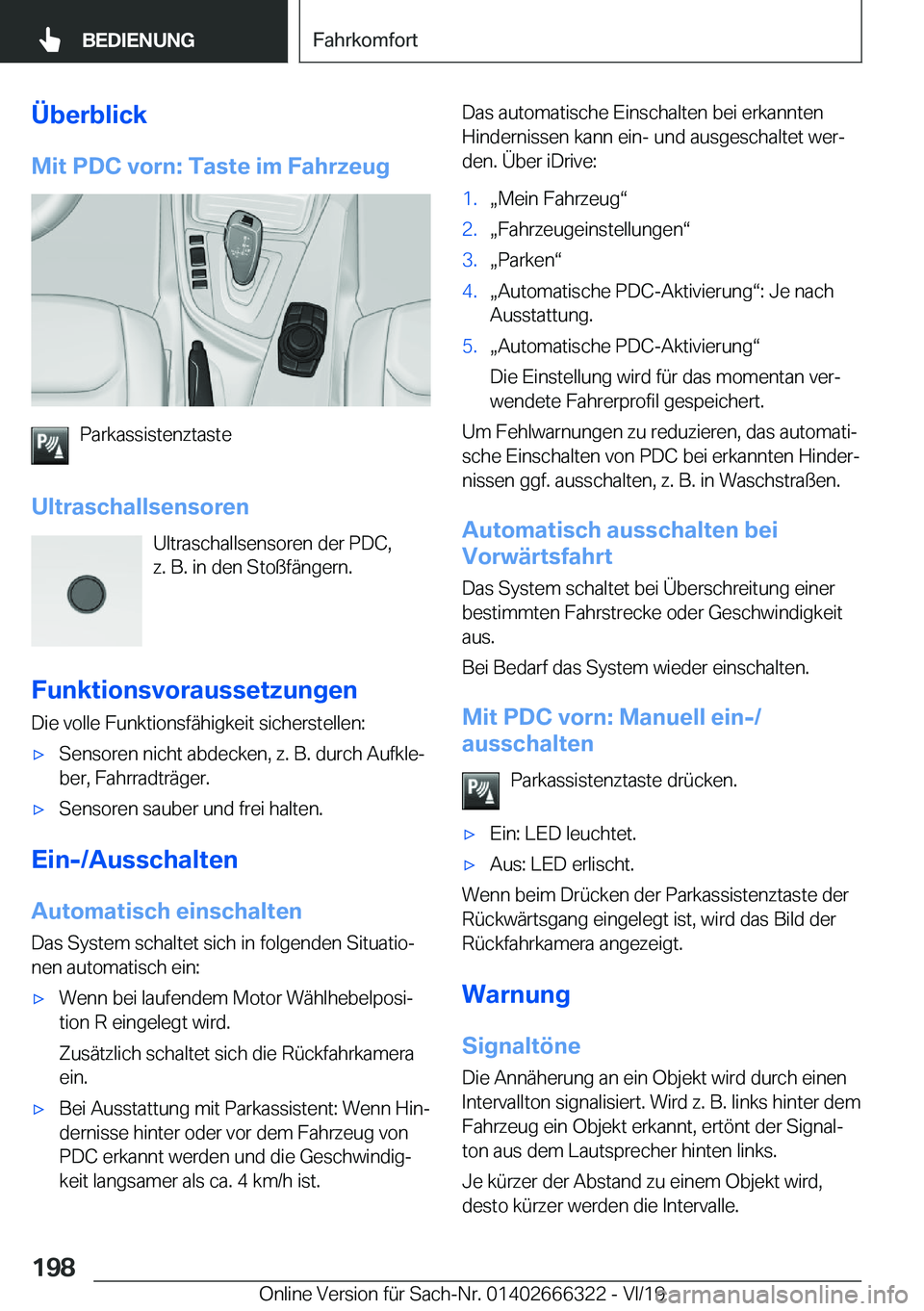 BMW 4 SERIES COUPE 2020  Betriebsanleitungen (in German) �