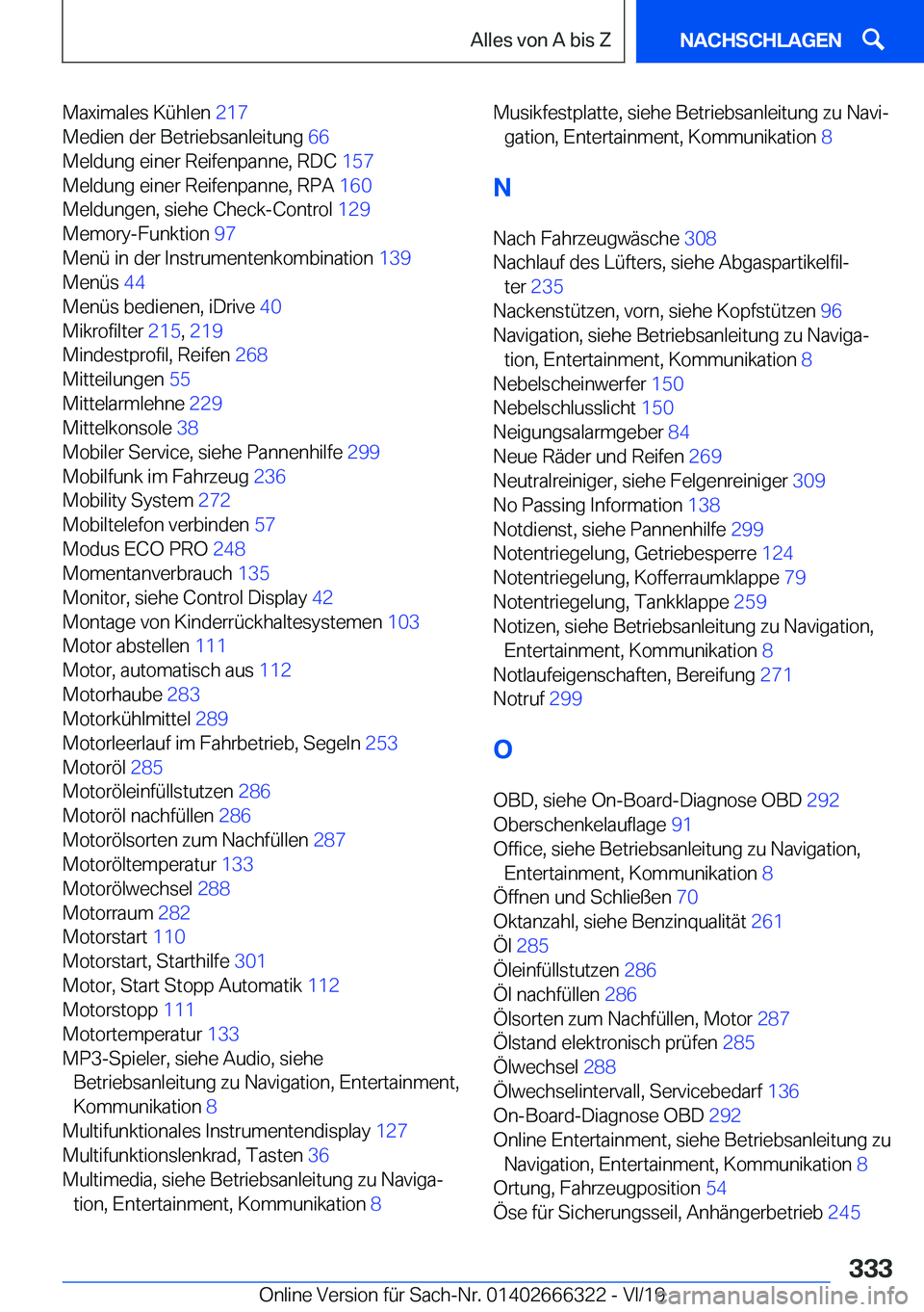 BMW 4 SERIES COUPE 2020  Betriebsanleitungen (in German) �M�a�x�i�m�a�l�e�s��K�