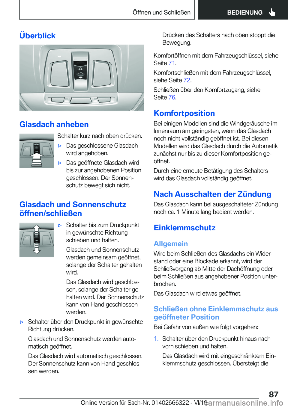 BMW 4 SERIES COUPE 2020  Betriebsanleitungen (in German) �