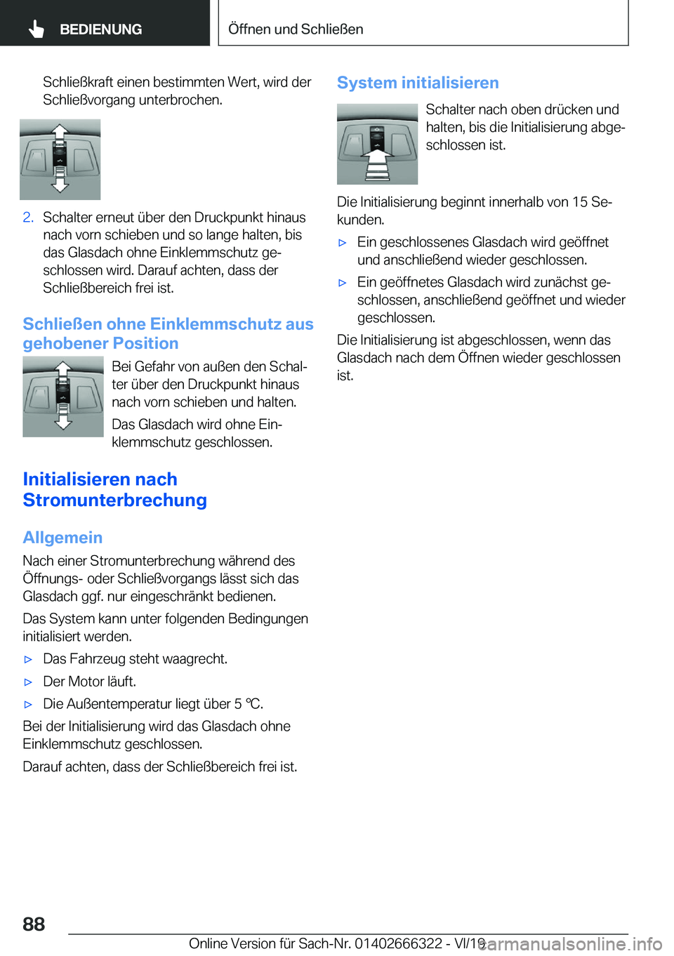 BMW 4 SERIES COUPE 2020  Betriebsanleitungen (in German) �S�c�h�l�i�e�